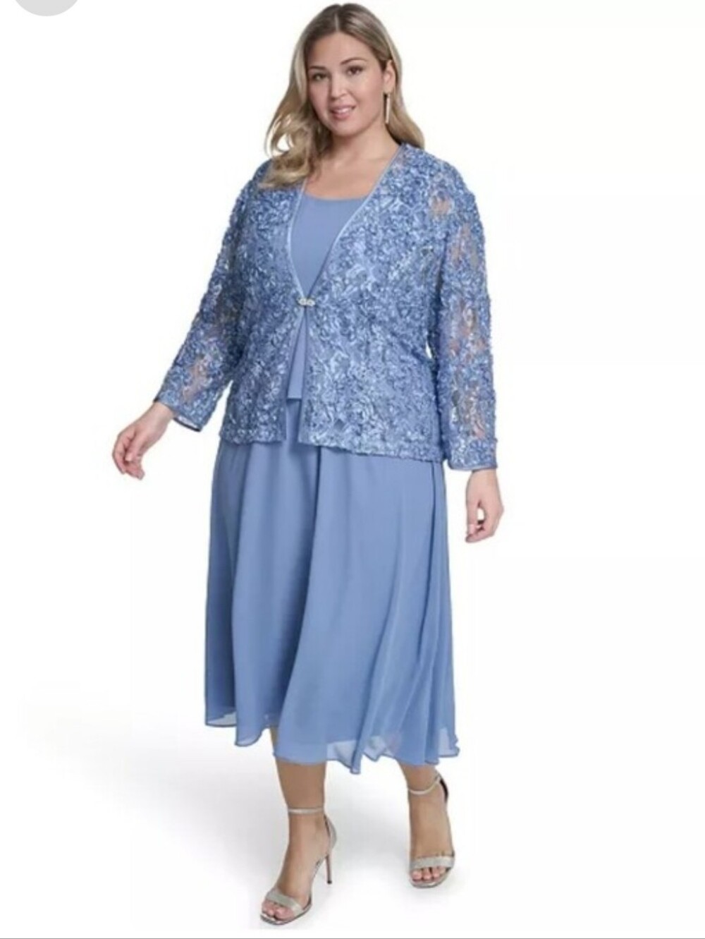 Jessica Howard NWT Lace Sequin Dress Jacket 16 2Piece Mother of Bride $169
